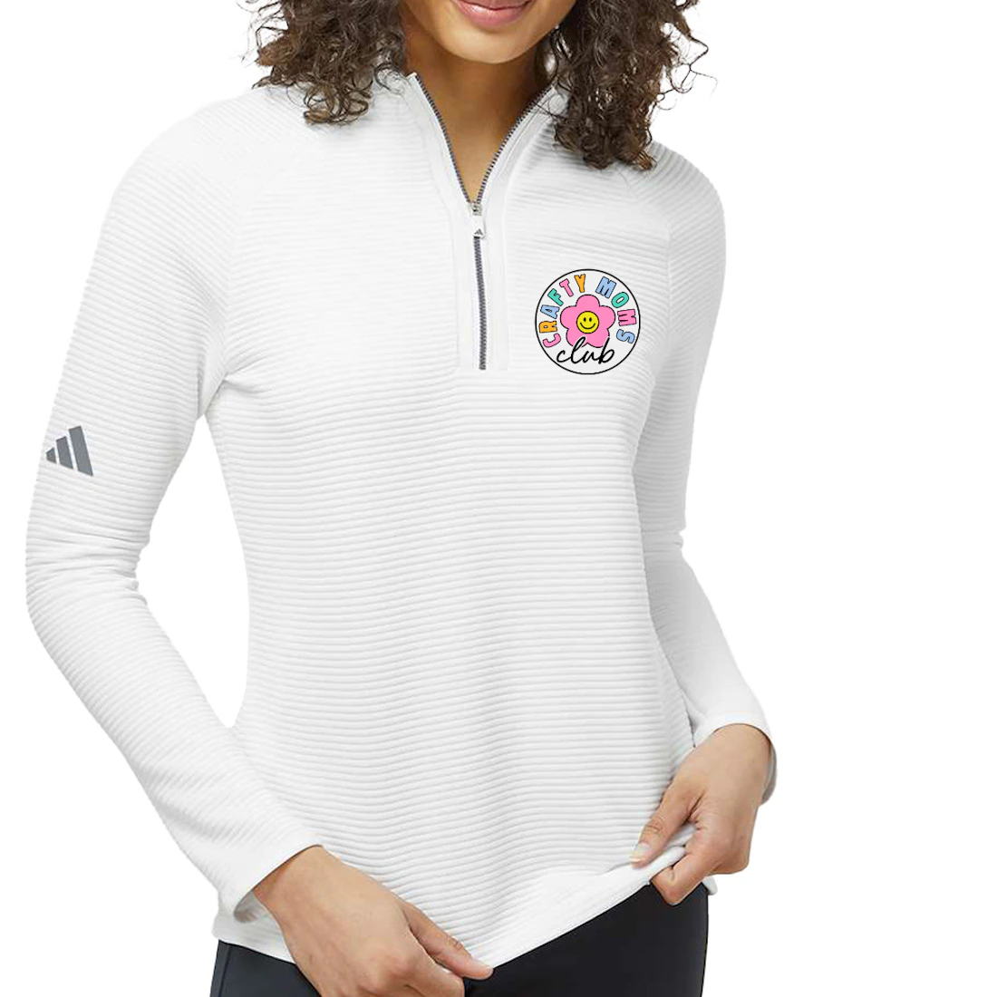 Crafty Mom's Sport Quarter-Zip front view
