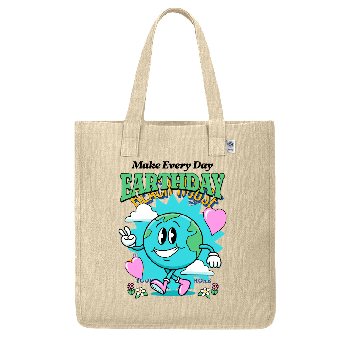 Eco-Earth Day Tote Bag front view