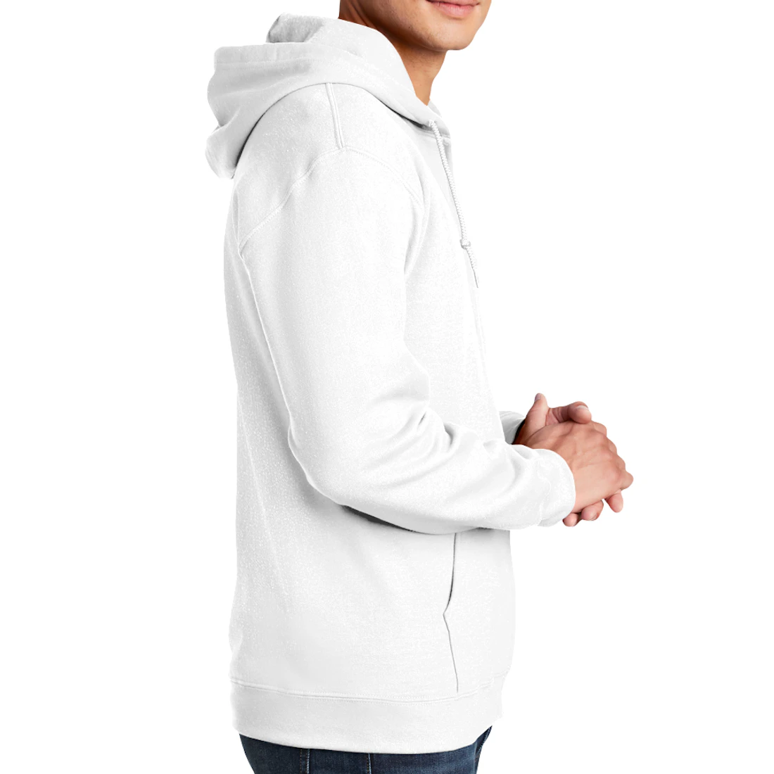 Gildan Heavy Blend Zip Up Hoodie side view