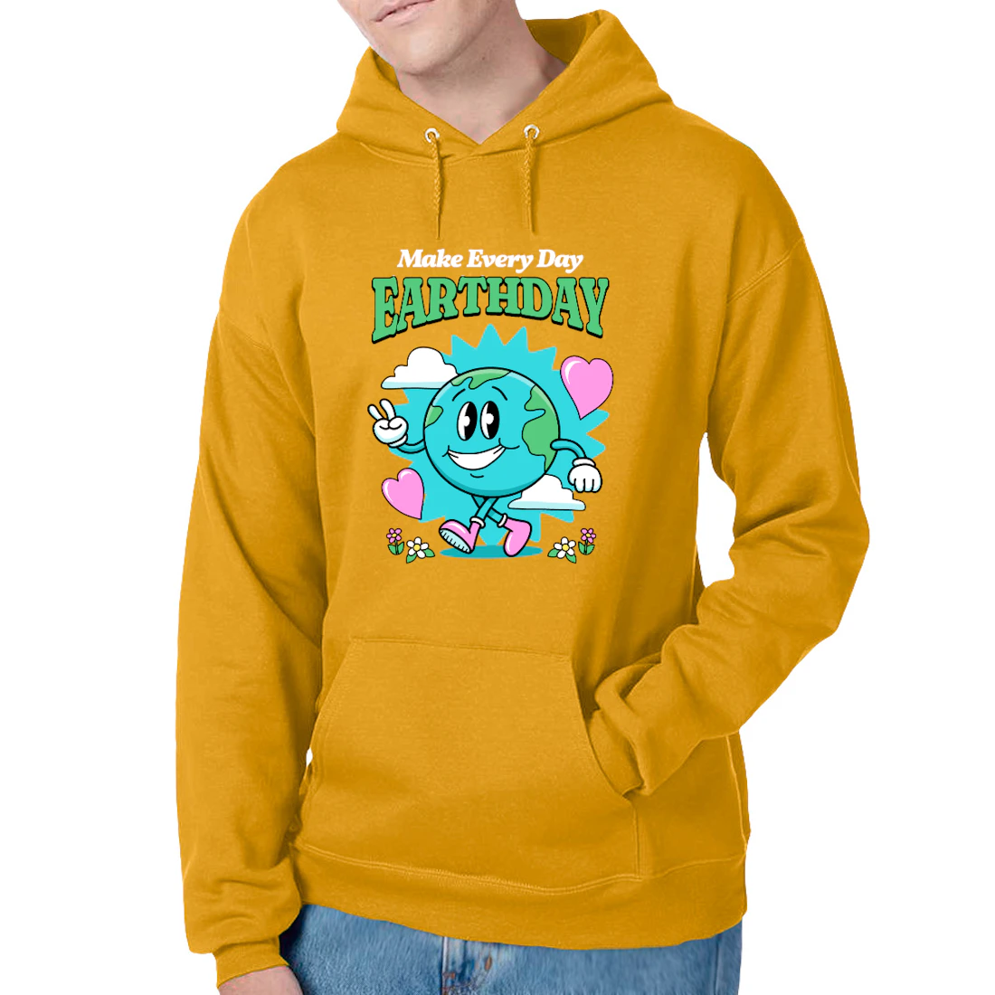 Hanes EcoSmart Hoodie front view